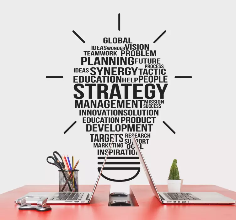 Rozvoj stratégie inšpiratívny citát obtisky - Tenstickers