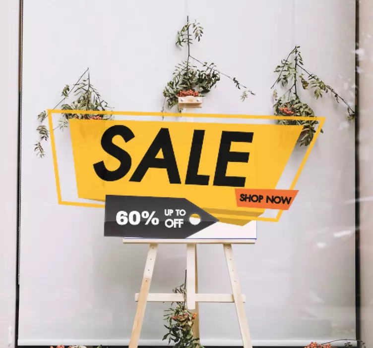 nálepky s výpredajmi oznámenie o propagačnej ponuke - Tenstickers