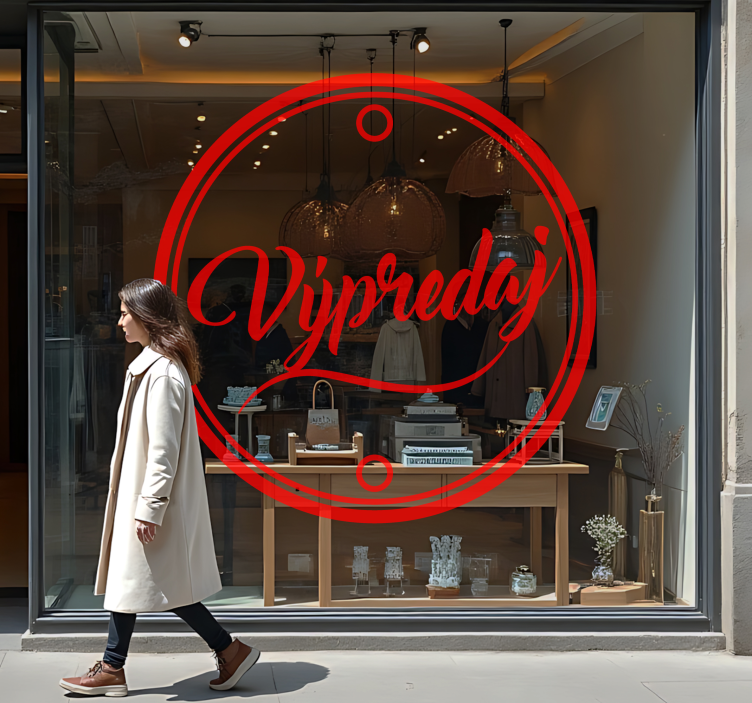 nálepky s výpredajmi propagačné písmo - Tenstickers