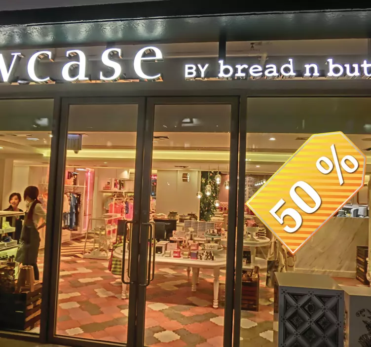 nálepky s výpredajmi vlastná predajná značka - Tenstickers