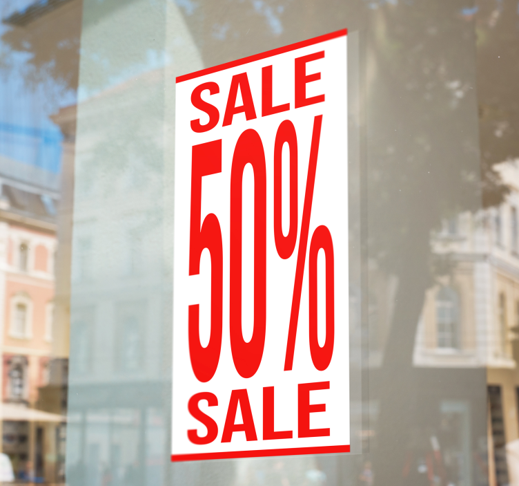 nálepky s výpredajmi zľava na predĺžený formát - Tenstickers