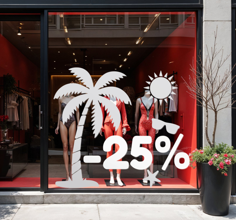 nálepky s výpredajmi zľavnené letné ikony - Tenstickers