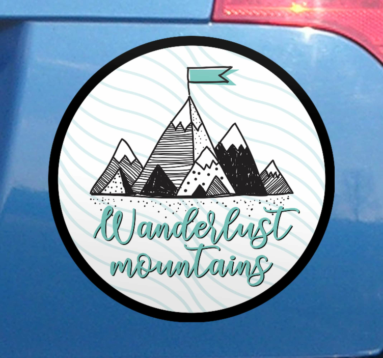 Obtisky hory wanderlust - Tenstickers