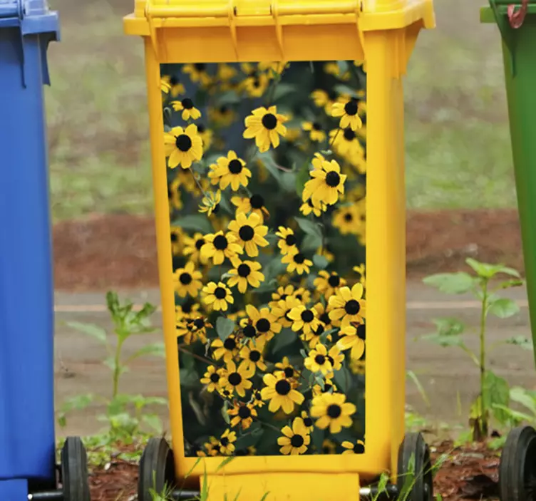 Nálepka na kontajner sedmokrásky - Tenstickers