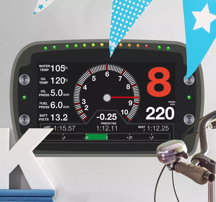 Nálepka na palubnú dosku rally - Tenstickers