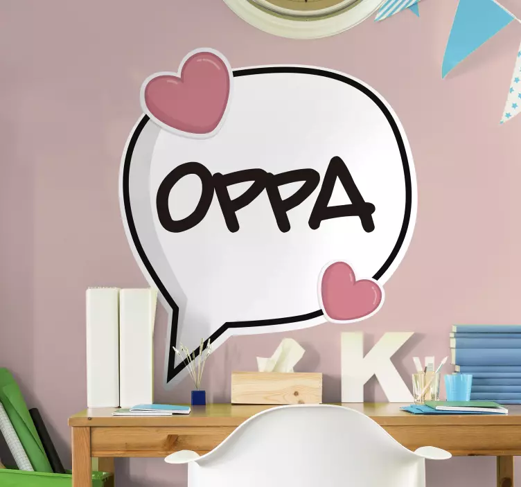 Nálepka s hudbou na stenu oppa kpop - Tenstickers