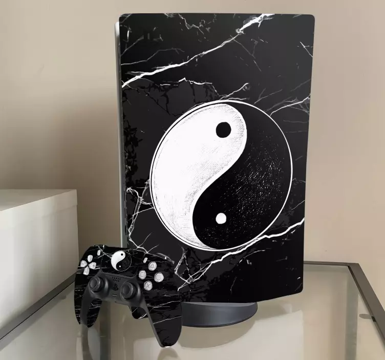 Originálne nálepky yin yang balance ps5 - Tenstickers