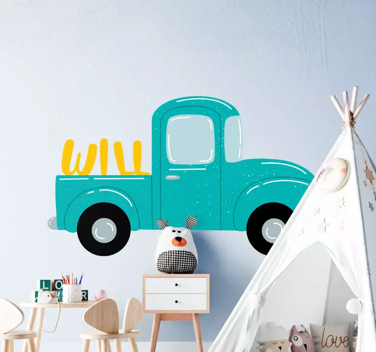 Personalizovaná nálepka hračky do nákladného vozidla - Tenstickers