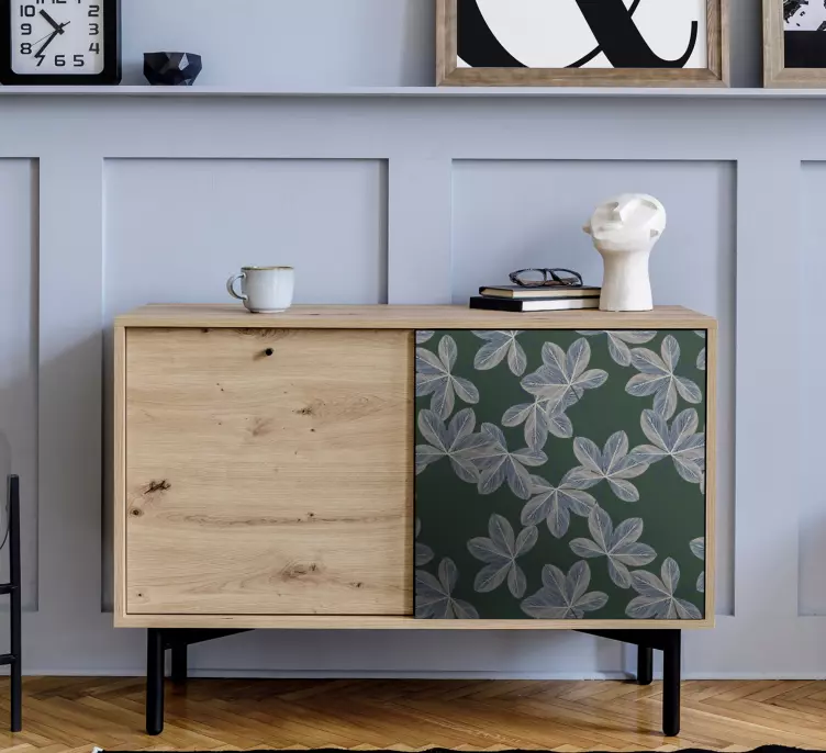 Ozdobná nálepka botanický listový prvok - Tenstickers