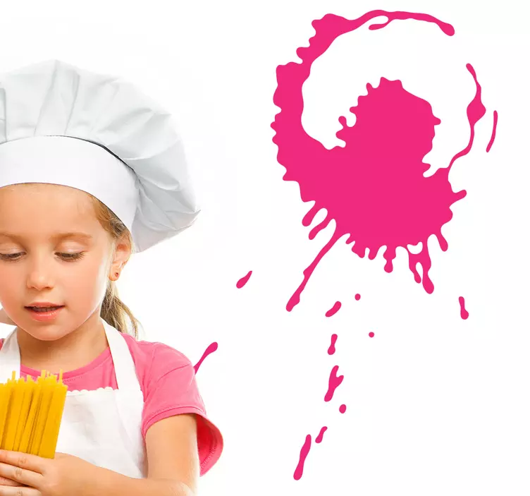 Ozdobná nálepka kreatívny striekajúci vzor - Tenstickers