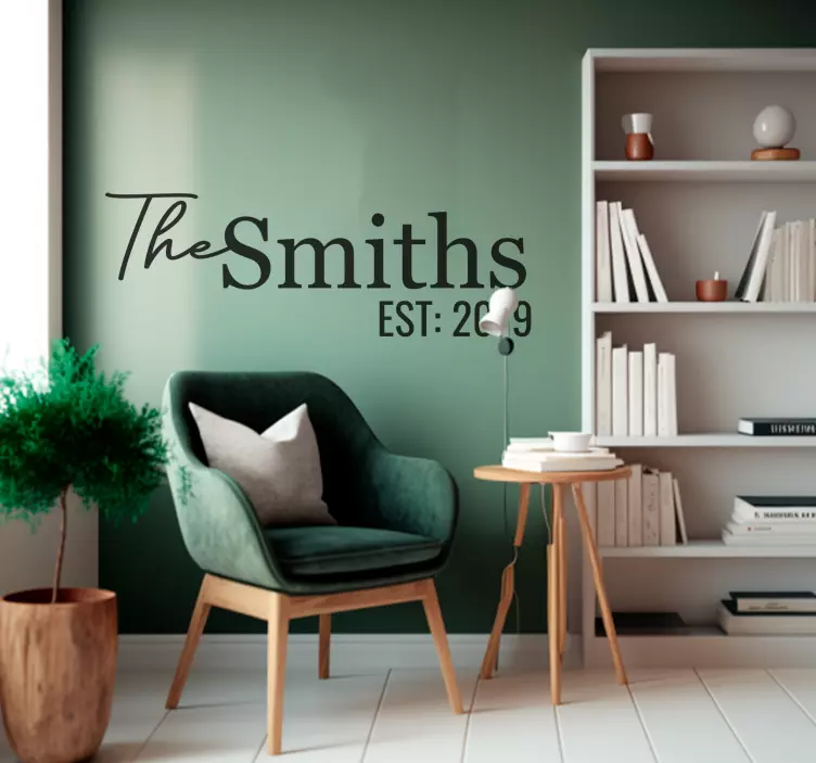 Vlastná nálepka s priezviskom - Tenstickers