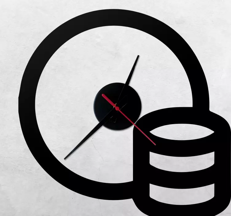 Piktogram čas sú nálepky na nástenné hodiny peňazí - Tenstickers