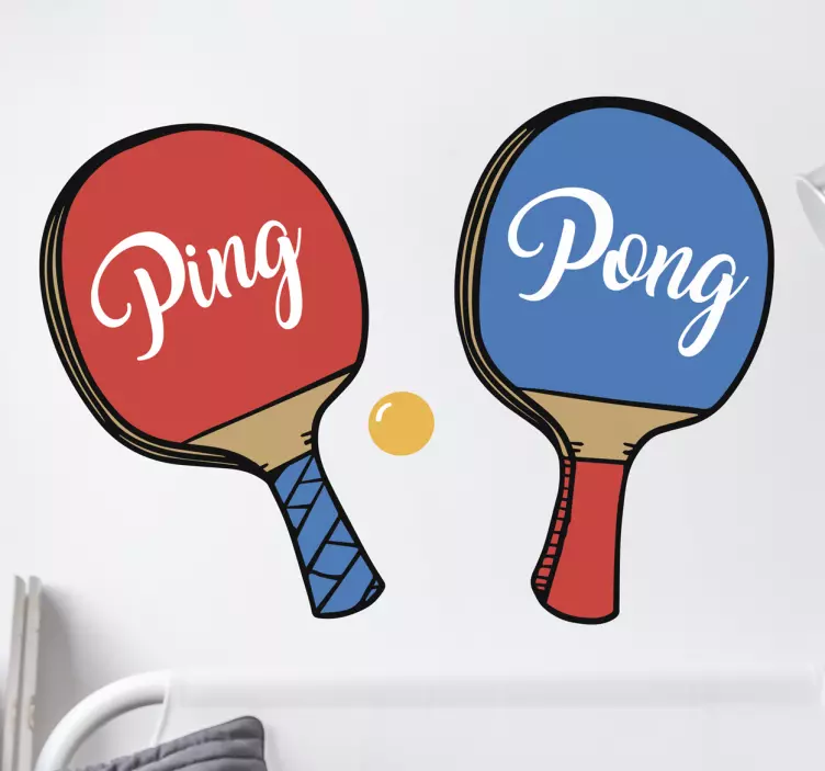 Nálepka na ping pong na šport - Tenstickers