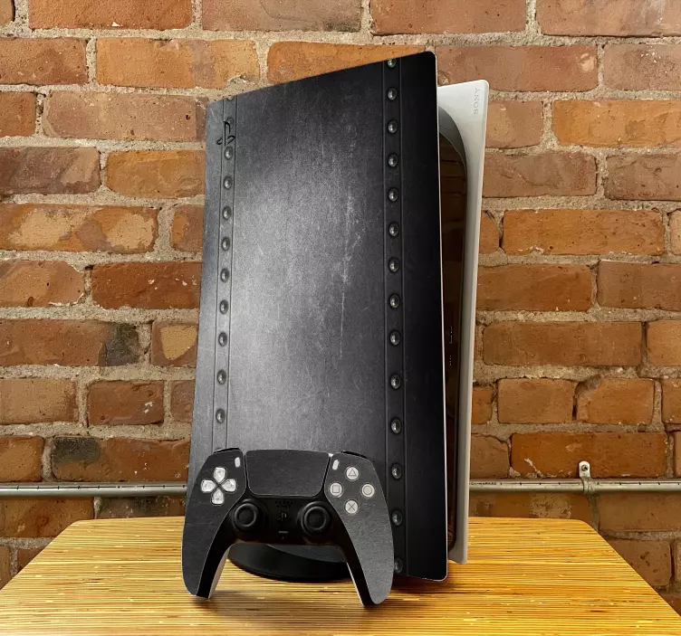 štítok metalická texrure ps5 - Tenstickers