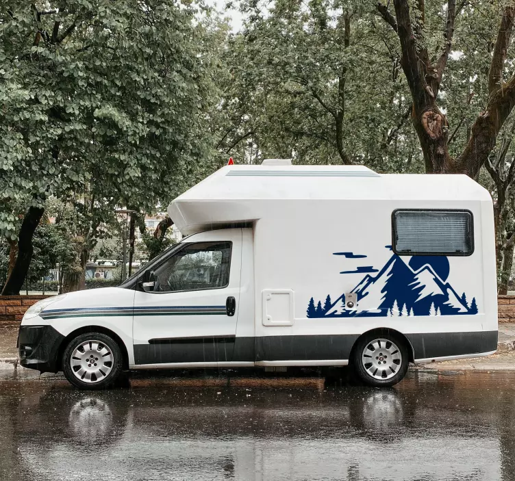 Nálepka s karavanom pohoria - Tenstickers