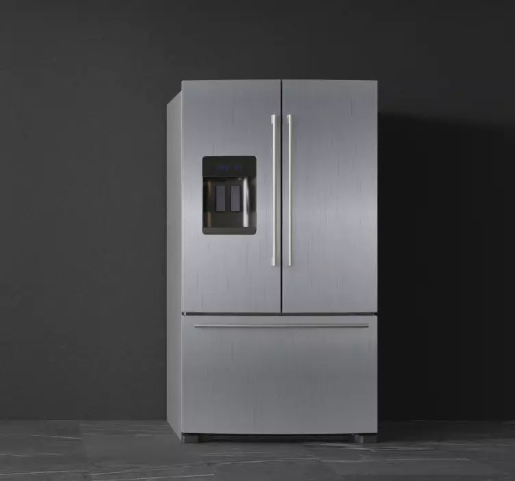 samolepky na chladničku vinilo nevera acero - Tenstickers