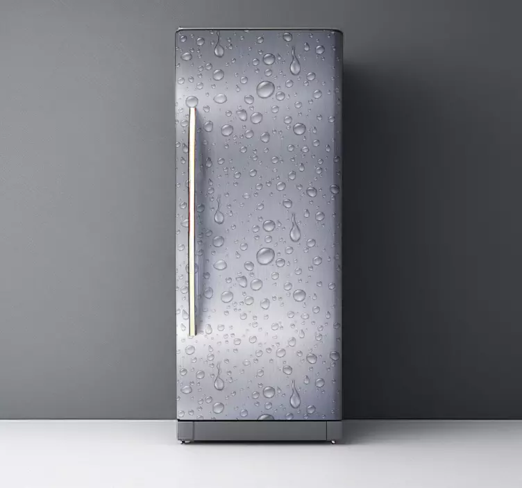 samolepky na chladničku vinilo textúra gris con gotas - Tenstickers