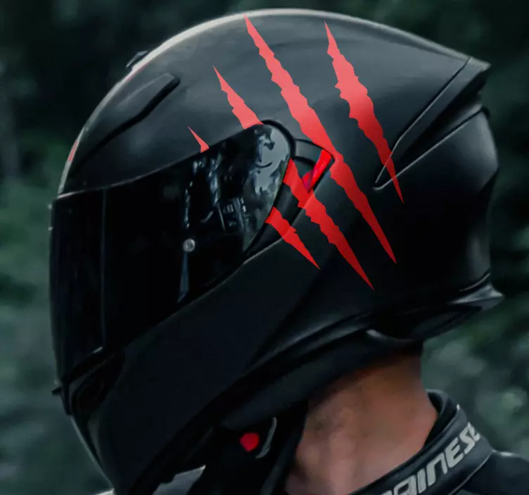 nálepky na motorku jednofarebná prilba na škrabanie - Tenstickers