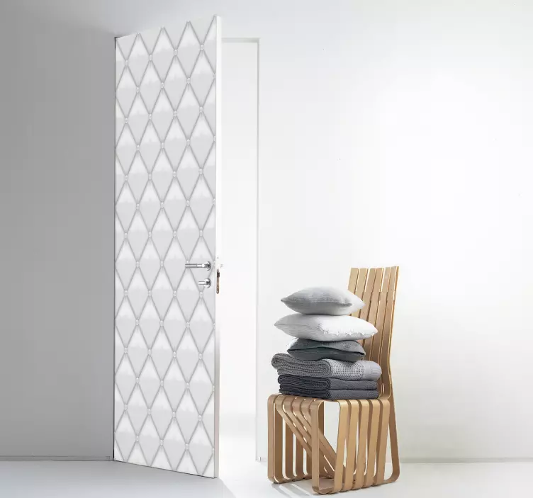 Polstrovaná vinylová nálepka na dvere - Tenstickers