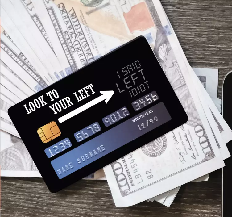 Pozrite sa na ľavú nálepku karty - Tenstickers