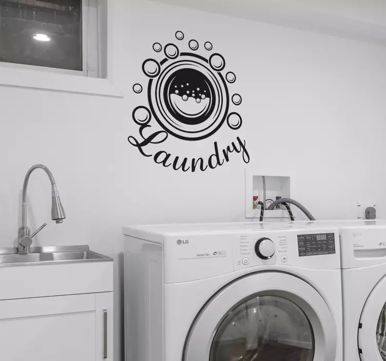 Nálepka s citátmi na bielizeň s bublinkami na stenu - Tenstickers