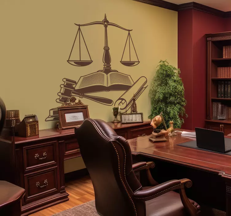 Nálepky na stenu právo ikony spravodlivosti - Tenstickers