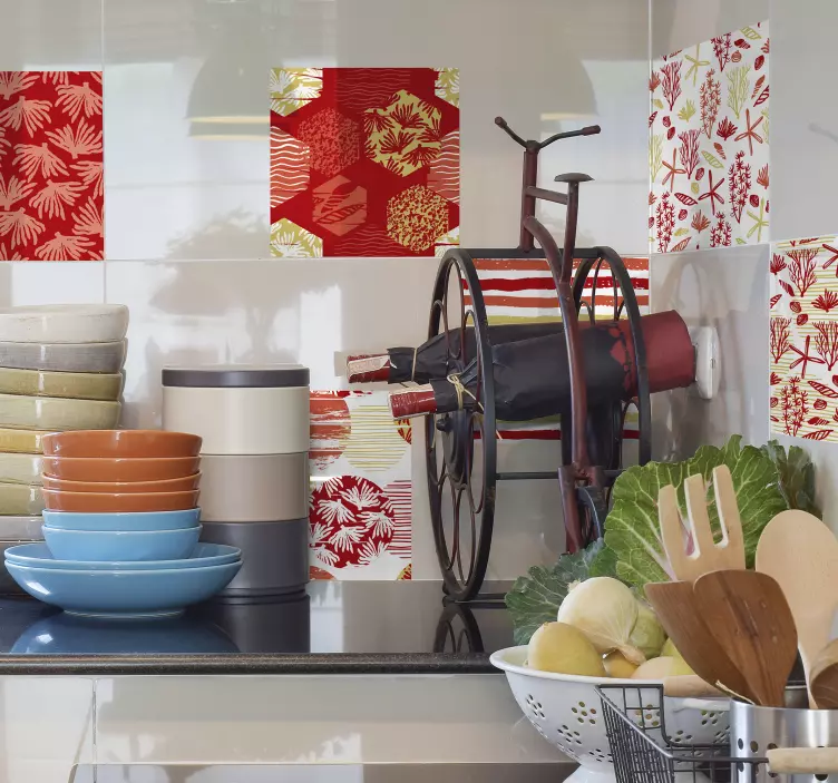 Samolepka z korálového obkladu a dlaždíc - Tenstickers