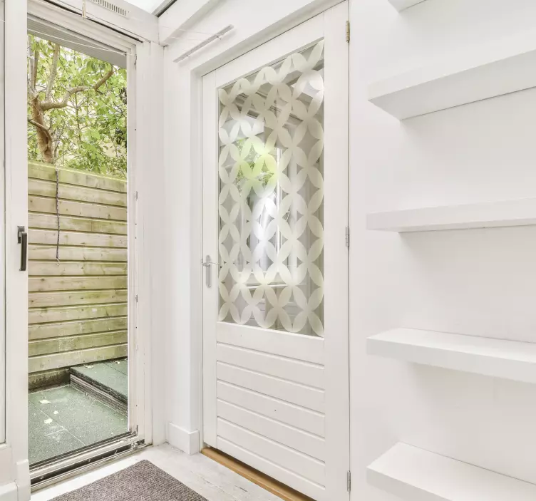 Priesvitná nálepka s geometrickým vzorom - Tenstickers