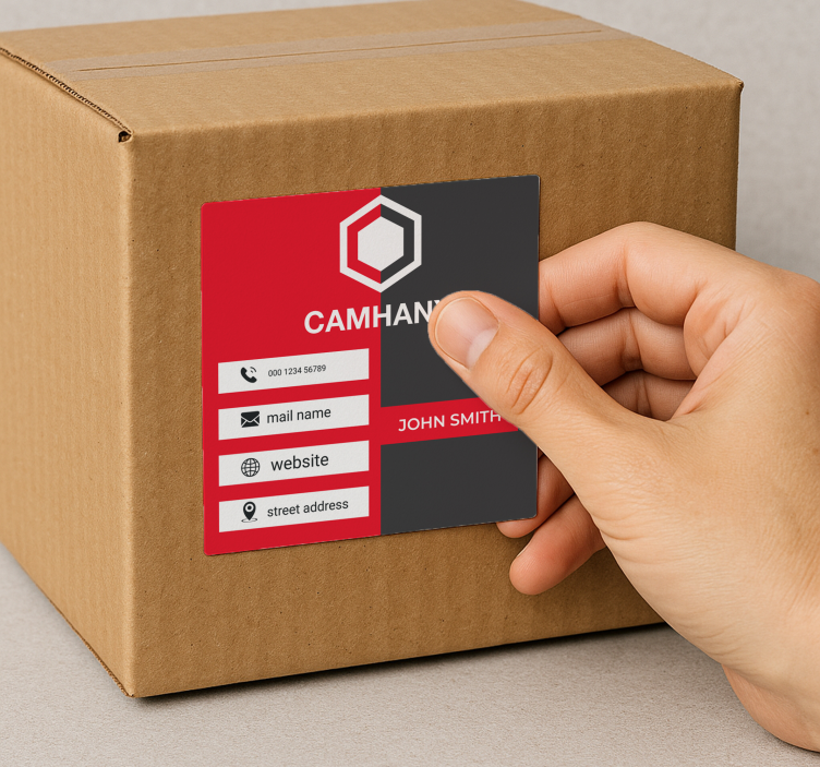 Prispôsobiteľná nálepka vizitka - Tenstickers