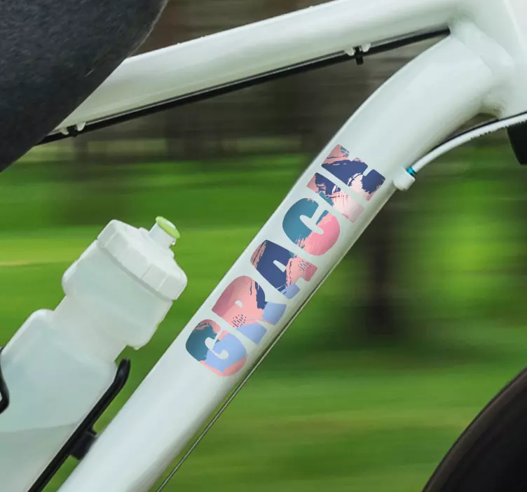 Prispôsobiteľná farebná nálepka na bicykel - Tenstickers