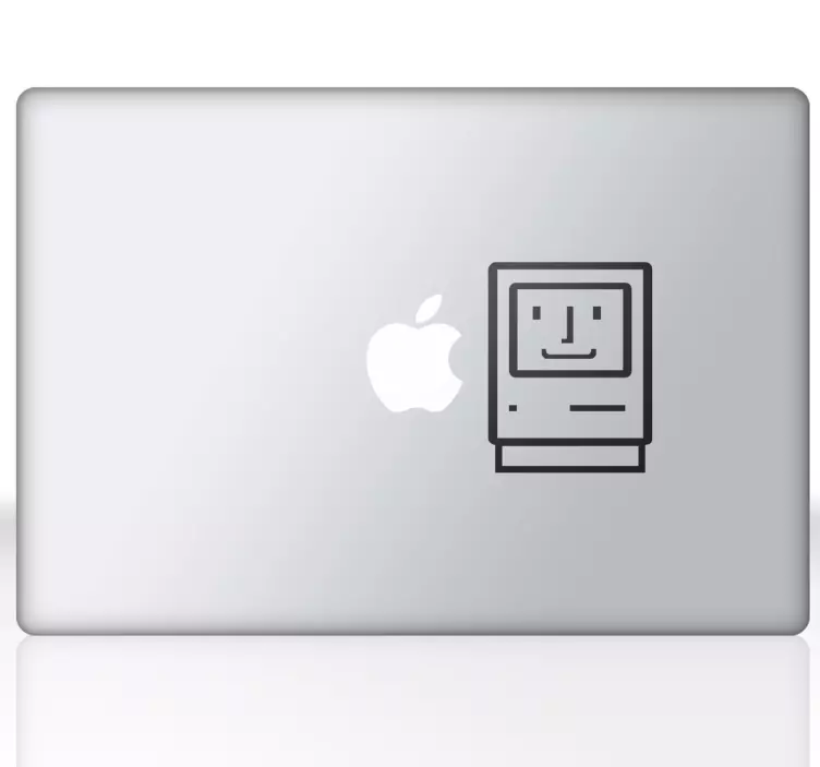 Prvá nálepka firmy apple mac oldschool - Tenstickers
