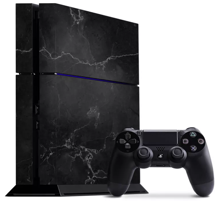 Samolepky ps4 mramor čierny ps4 - Tenstickers