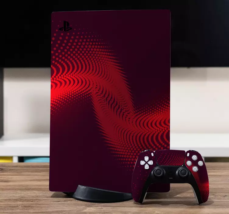 Samolepky ps4 red burst ps5 - Tenstickers