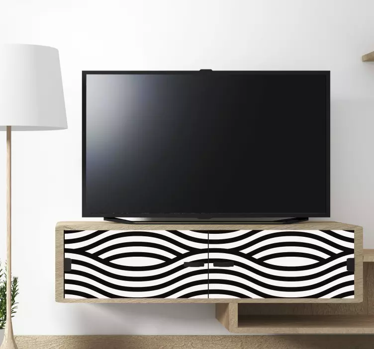 Nálepka na nábytok so psychedelickým oblúkom - Tenstickers