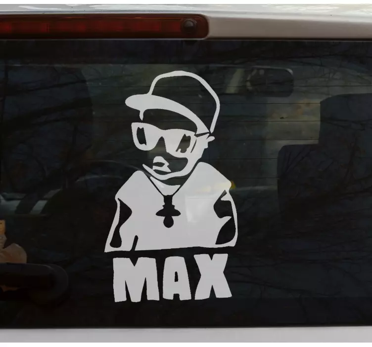 Rapper s nálepkou na cumlík - Tenstickers