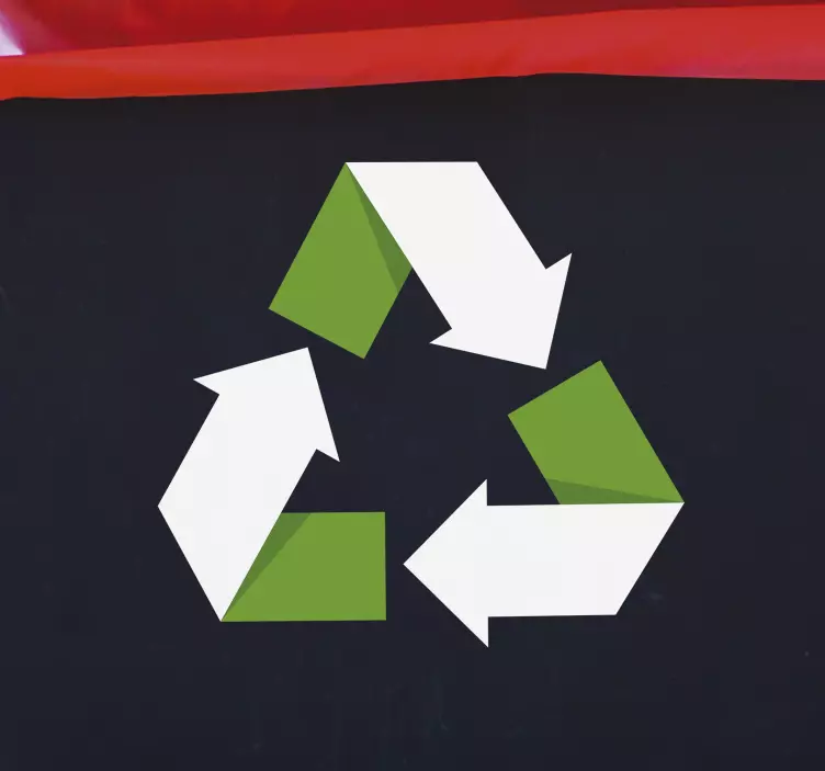 Recyklačný symbol vinylová značka - Tenstickers