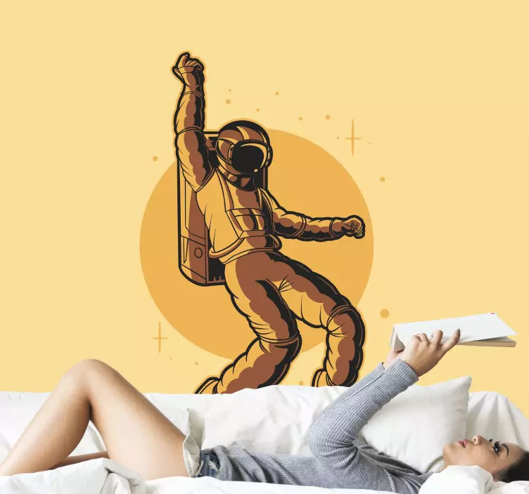 Samolepky vintage tanec na mesiac - Tenstickers