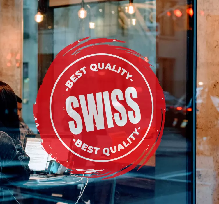 Vinobranie švajčiarsko pečiatky nálepka na notebook - Tenstickers