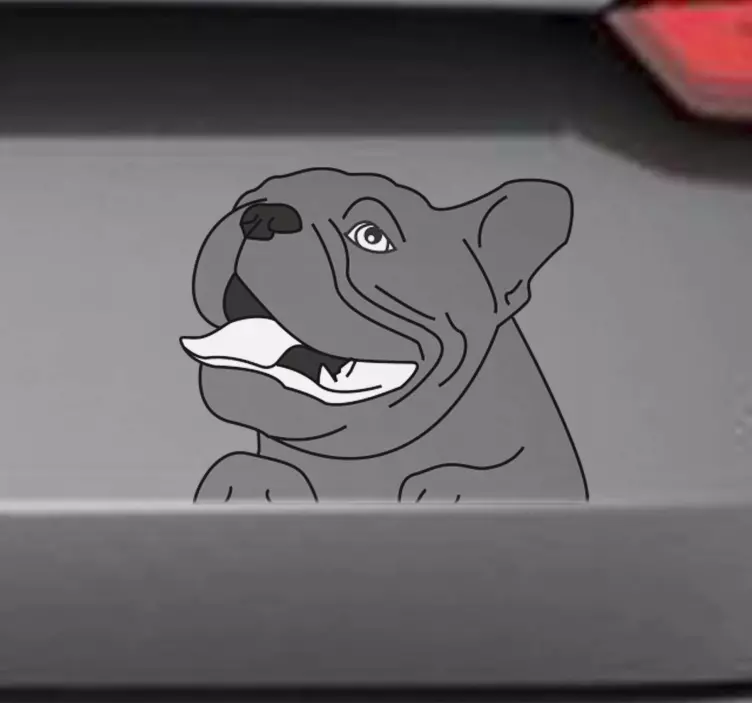Rozkošný pes nálepka na auto - Tenstickers