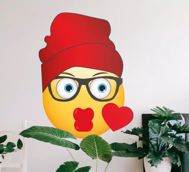 Roztomilá dáma emoji dizajnová Nálepky na stenu - Tenstickers
