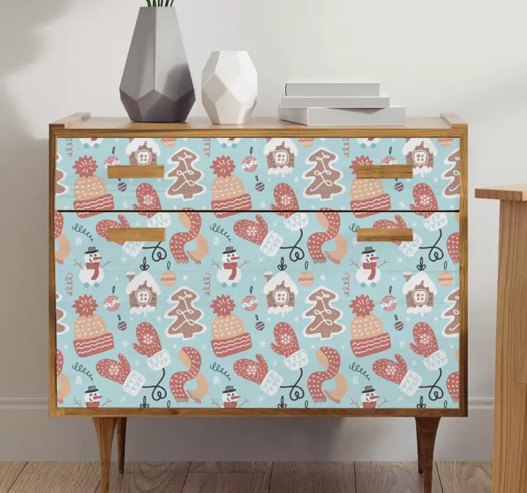 Roztomilá vianočná nálepka s perníčkami - Tenstickers