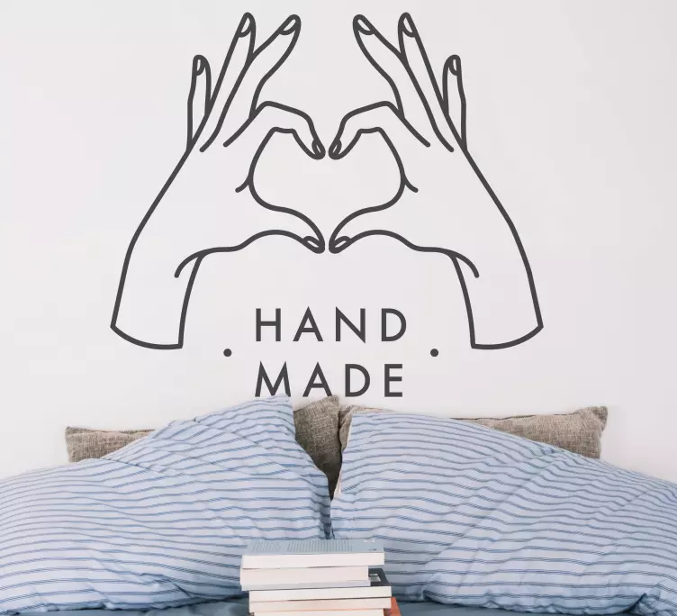 Roztomilý dizajnový ručne vyrobený štítok na stenu - Tenstickers