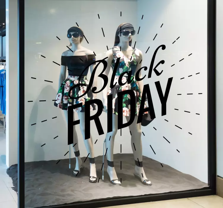 Nalepky na stenu black friday Šťavnaté kaligrafické textyŠťavnaté - Tenstickers