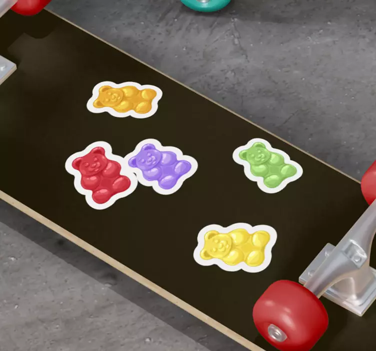 Samolepka na skateboard s cukrovinkami - Tenstickers