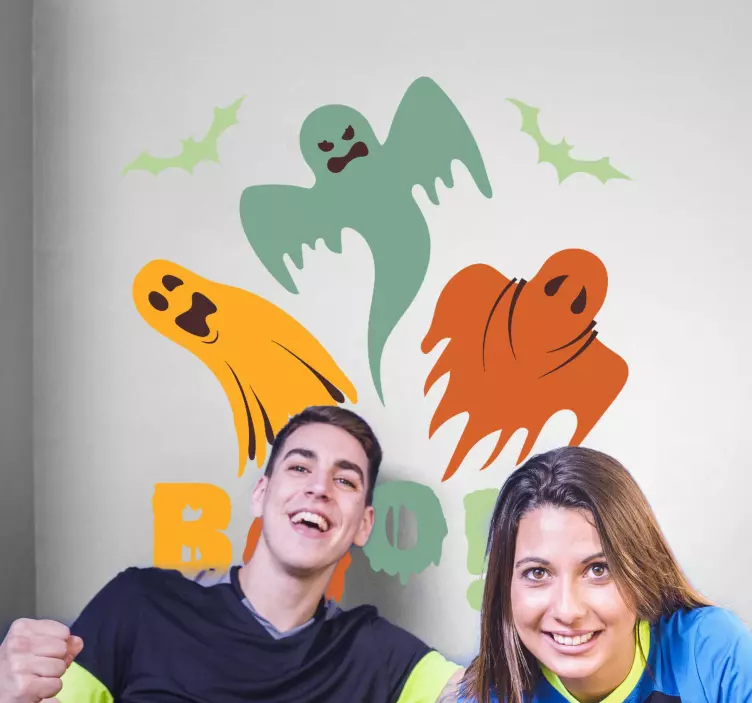 Samolepka boo halloween - Tenstickers