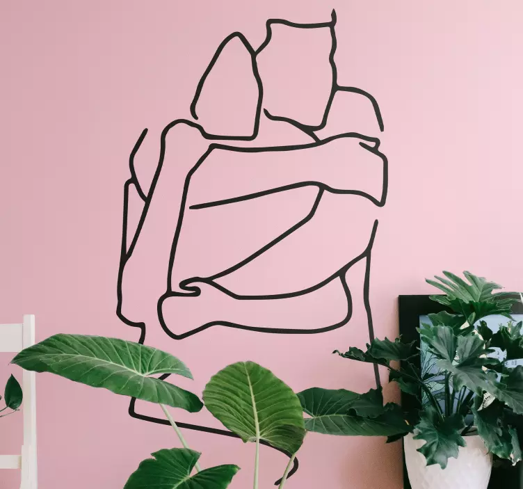 Nálepka minimalistická láska - Tenstickers