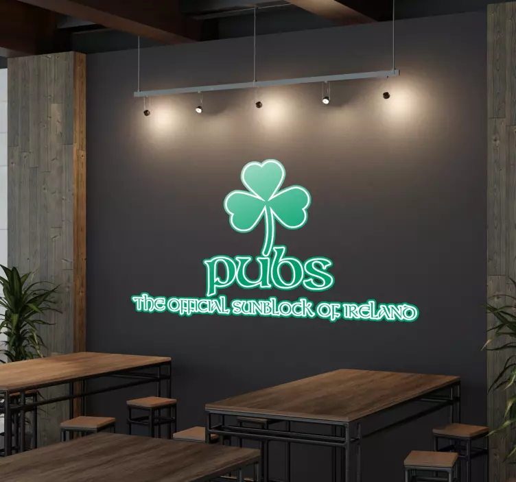 Samolepka na stenu v Írsku - Tenstickers