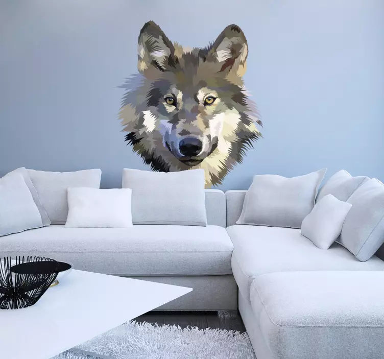 Lobo vintage obtisky voľne žijúcich zvierat - Tenstickers