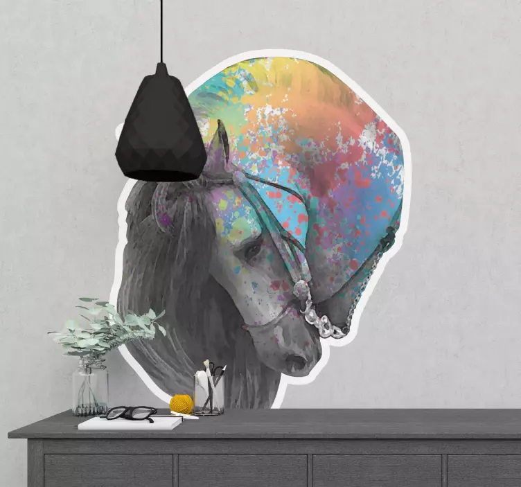 španielsky kôň andaluz nálepka na stenu hospodárskych zvierat - Tenstickers