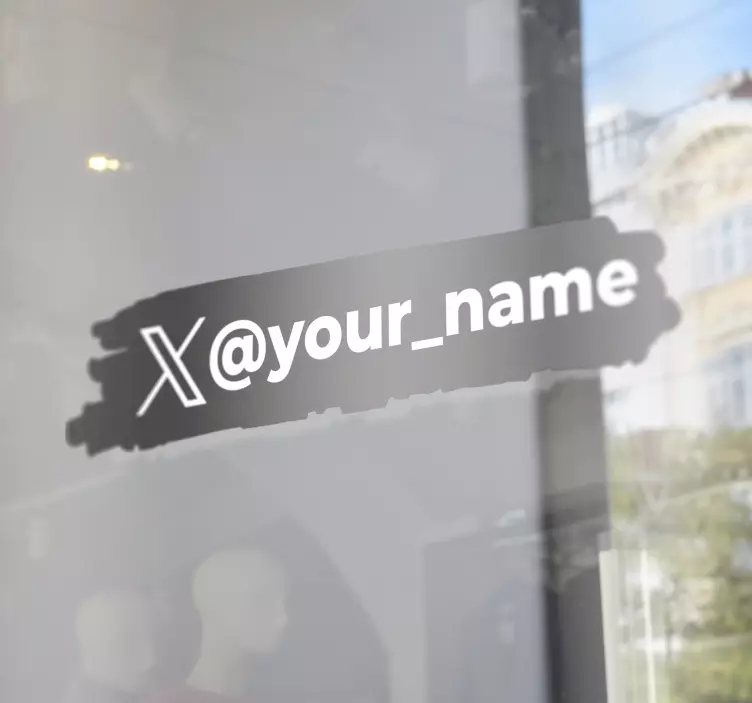 nálepky do výkladu symbol twitteruSymbol Twitteru - Tenstickers